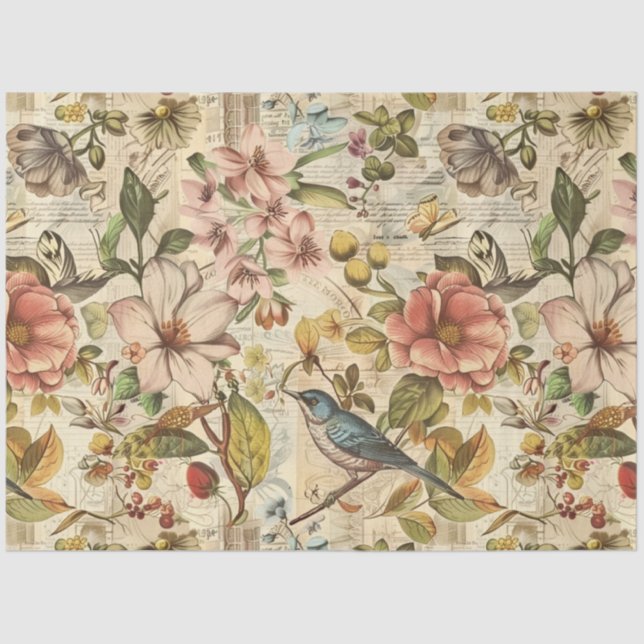 Papier Mousseline Un design Vintage Spring Series #14 (Recto)