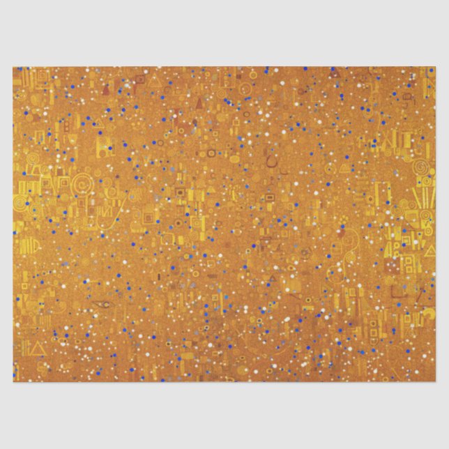 Papier Mousseline Un Klimt Or Inspiré (Recto)