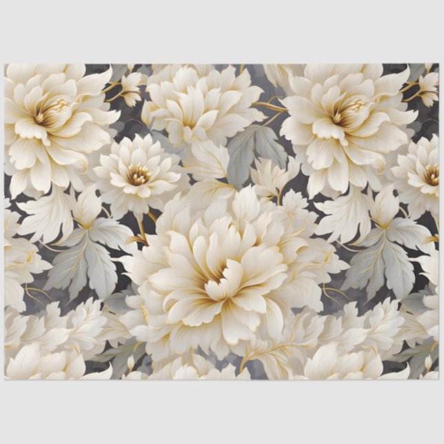 Papier Mousseline Un Mariage Floral Series Design 10 (Recto)