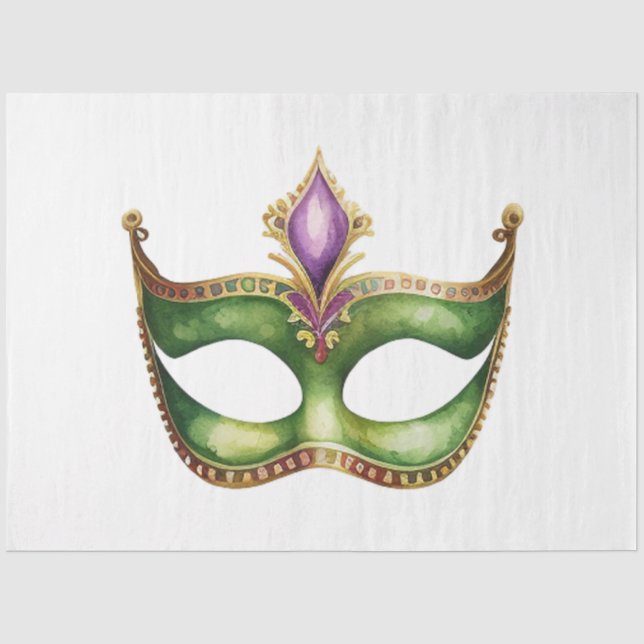 Papier Mousseline Un masque de Mardi Gras Série Design 1 (Recto)
