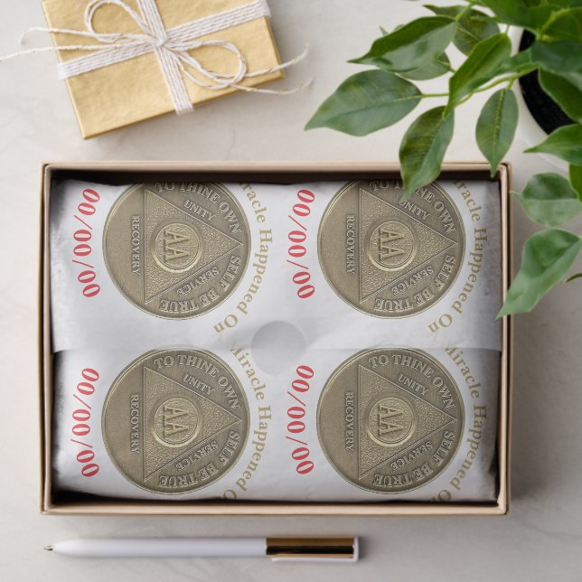 Papier Mousseline Un miracle s'est produit à la date sur mesure Sobe (Cadeau)