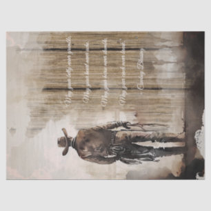 Papier Mousseline Un Occidental qui bénit les cowboys