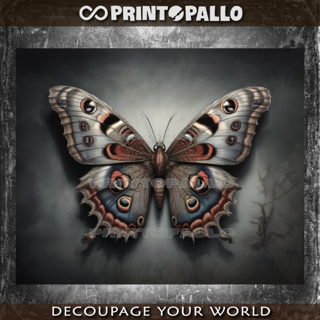Papier Mousseline Un papillon de nuit, comme vos pensées -  (Créateur téléchargé)
