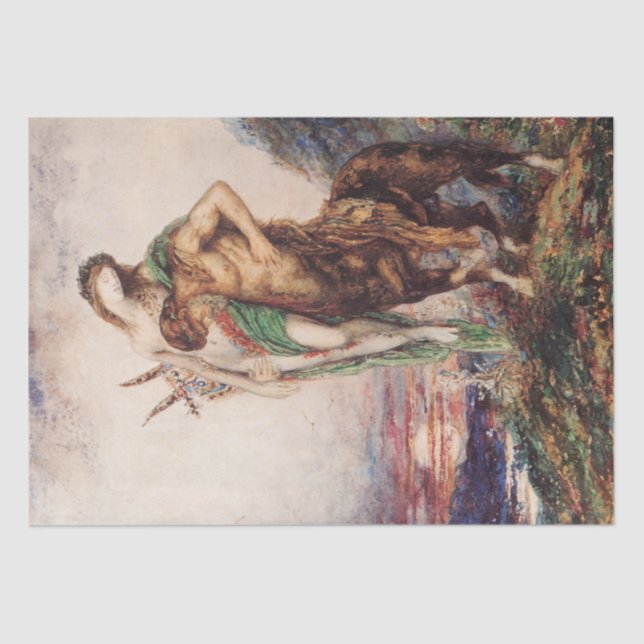 Papier Mousseline Un poète mort porté par un Centaur (Recto)