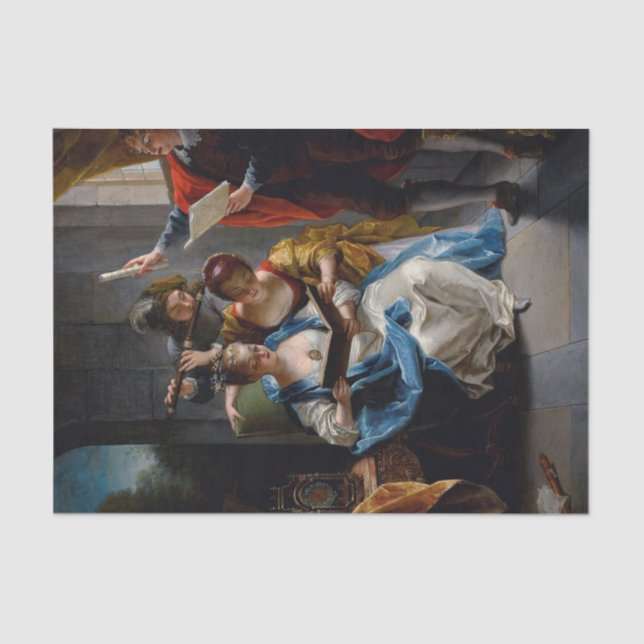 Papier Mousseline Un quatuor en concert de Jean Raoux (Recto)