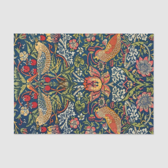 Papier Mousseline Un voleur de fraises, des points d'infini par aprè (Recto)