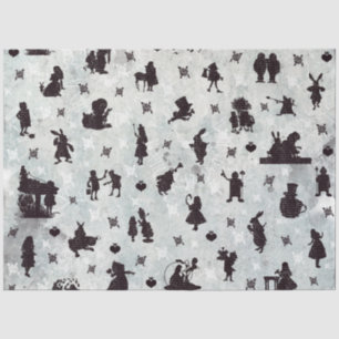 Papier Mousseline Une Alice Bleue au pays des merveilles Conception