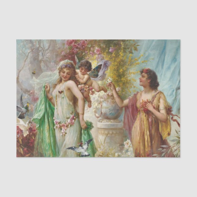 Papier Mousseline Une année classique par Hans Zatzka (Recto)