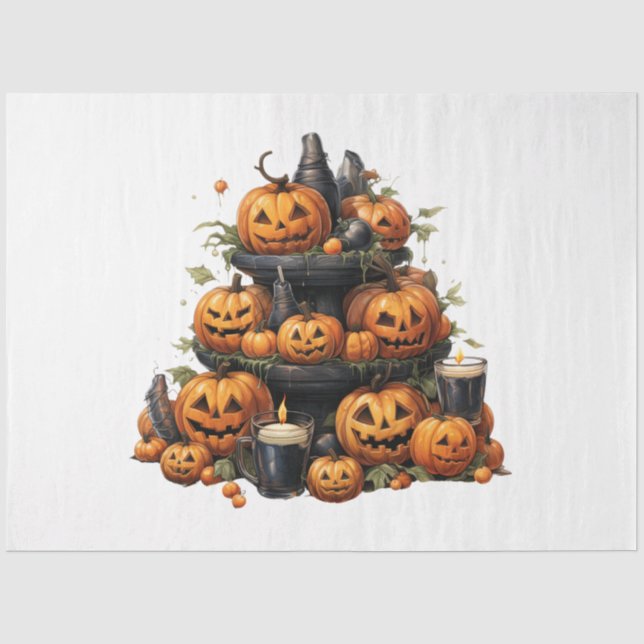 Papier Mousseline Une autre conception de série Halloween 7 (Recto)