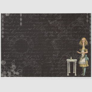 Papier Mousseline Une autre série Alice au pays des merveilles Desig