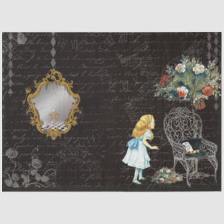 Papier Mousseline Une autre série Alice au pays des merveilles Desig