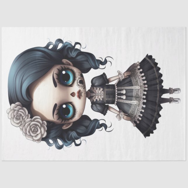 Papier Mousseline Une collection de design de costumes d'Halloween 9 (Recto)