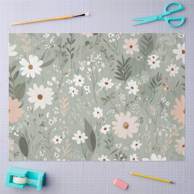 Papier Mousseline Une conception de la série Pâques Boho #8 (Artisanat)