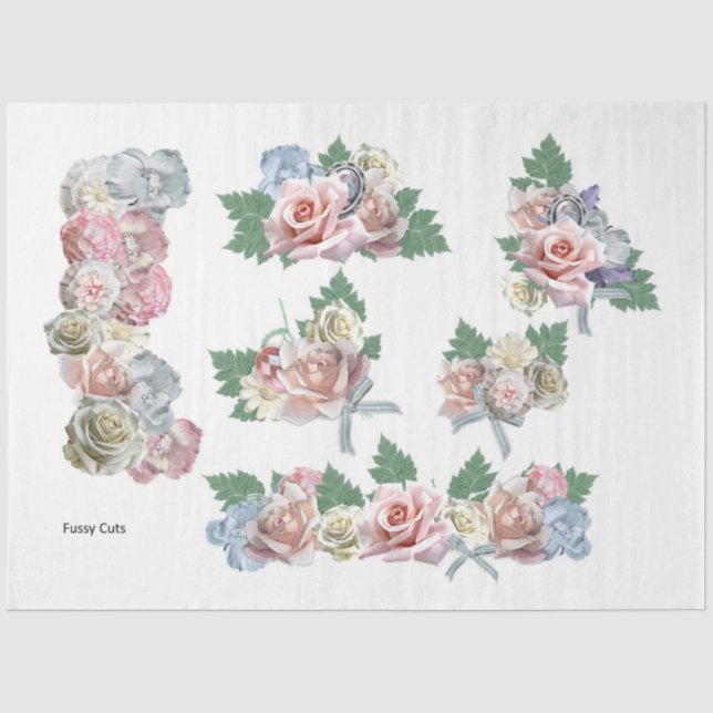 Papier Mousseline Une conception de la série Shabby Chic 25 (Recto)