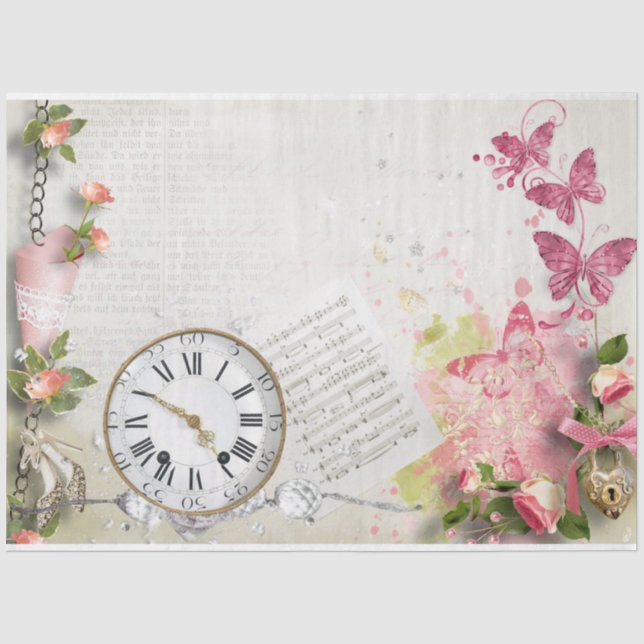 Papier Mousseline Une conception de la série Shabby Chic 30 (Recto)