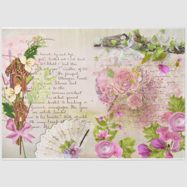 Papier Mousseline Une conception de la série Shabby Chic 32 (Recto)