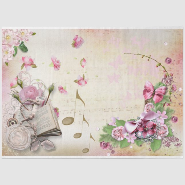 Papier Mousseline Une conception de la série Shabby Chic 33 (Recto)