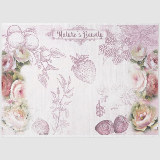 Papier Mousseline Une conception de la série Shabby Chic 37 (Recto)