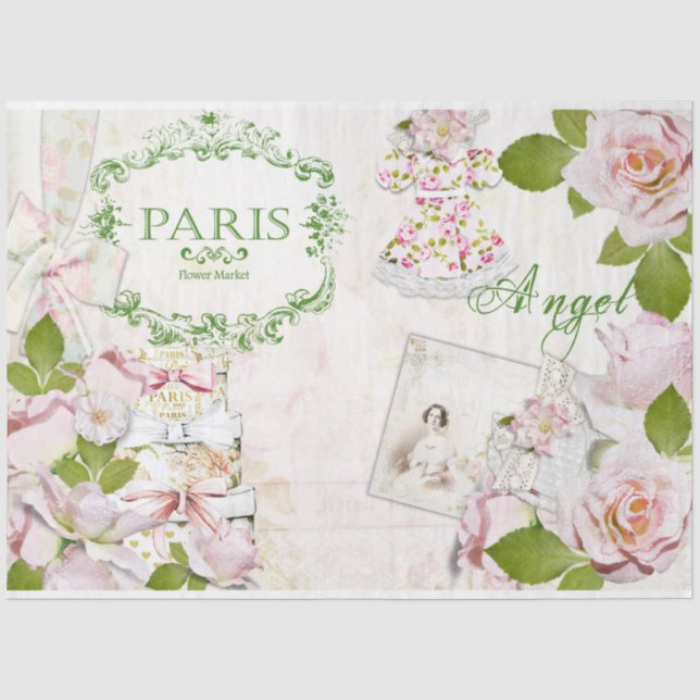 Papier Mousseline Une conception de la série Shabby Chic 44 (Recto)