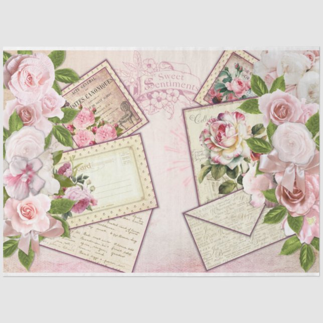 Papier Mousseline Une conception de la série Shabby Chic 8 (Recto)