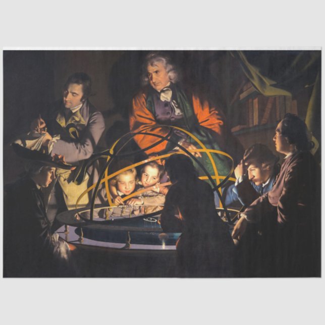 Papier Mousseline Une conférence de philosophe sur le système solair (Recto)