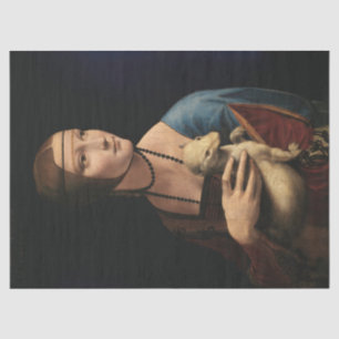 Papier Mousseline Une dame avec une mine par Léonard de Vinci