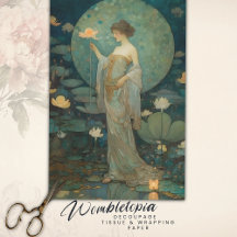 Une dame enchantée dans une page de découpage magi