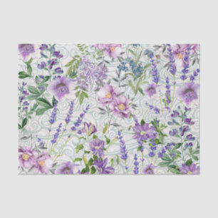 Papier Mousseline Une explosion de Fleur sauvage - l'édition violett