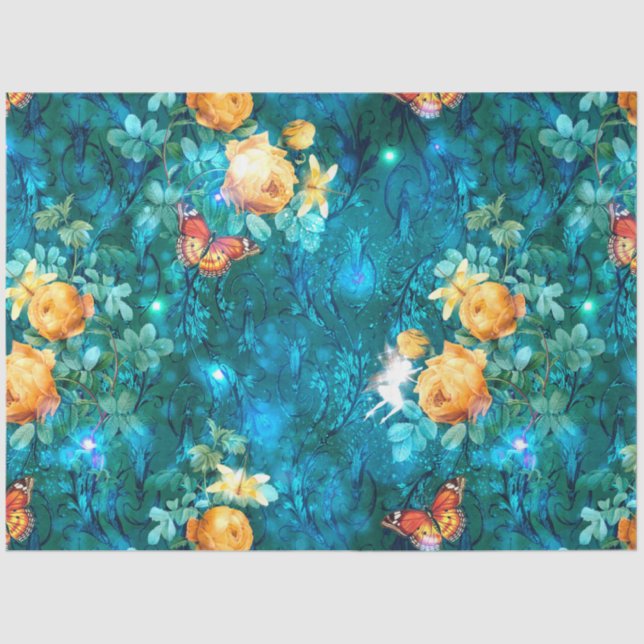 Papier Mousseline Une fée dans le jardin Série Design 11 (Recto)