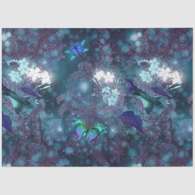 Papier Mousseline Une fée dans le jardin Série Design 17 (Recto)