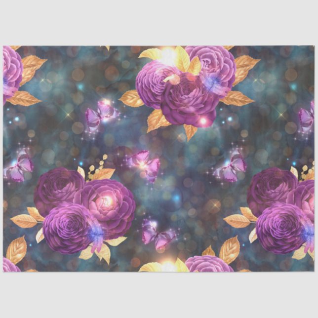 Papier Mousseline Une fée dans le jardin Série Design 3 (Recto)