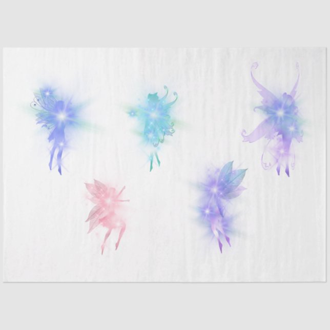 Papier Mousseline Une fée dans le jardin Série Design 6 (Recto)