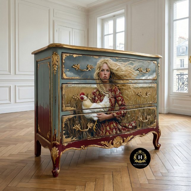 Papier Mousseline Une fille des Prairies avec une page de découpage  (Créateur téléchargé)