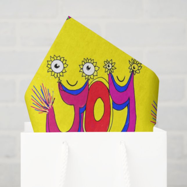 Papier Mousseline Une Jolie Et Joyeuse Fête Pour Présenter Votre Cad (Sac cadeau)