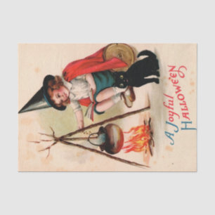 Papier Mousseline Une joyeuse Halloween par Ellen Clapsaddle