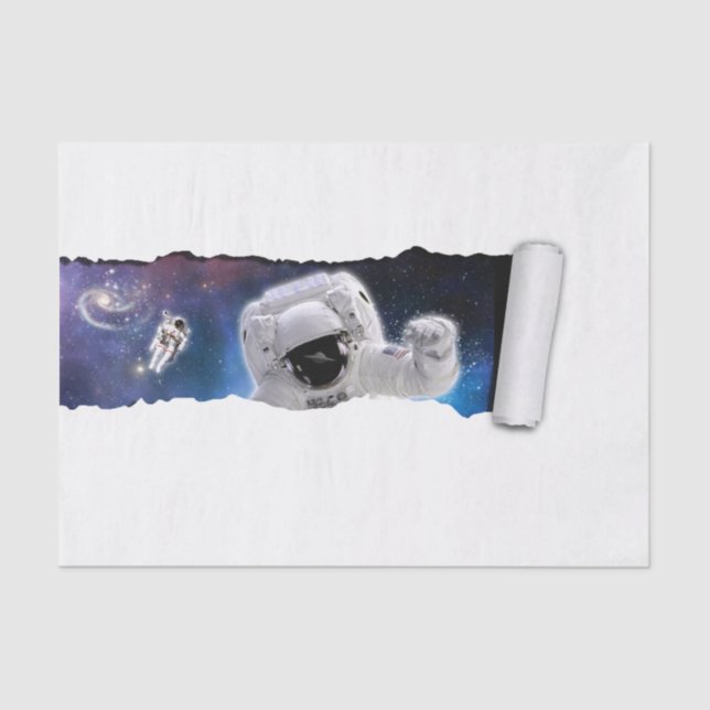 Papier Mousseline Une larme dans l'espace - Rencontre des Aliens ast (Recto)