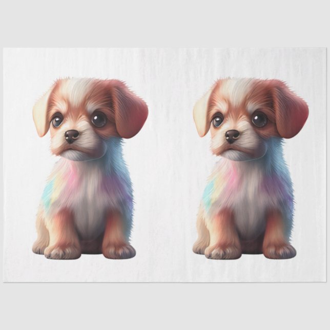 Papier Mousseline Une petite série de chiens Design 24 (Recto)