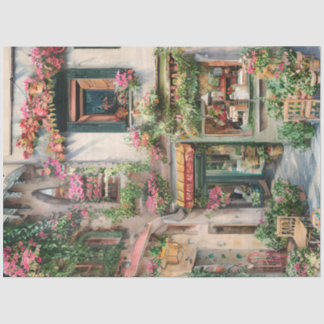 Papier Mousseline Une scène de rue italienne Ephemera Design Series