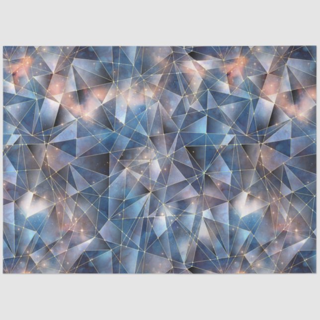 Papier Mousseline Une Série Crystal De Minuit Design 5 (Recto)