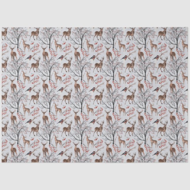 Papier Mousseline Une série de bois d'hiver Design 3 (Recto)