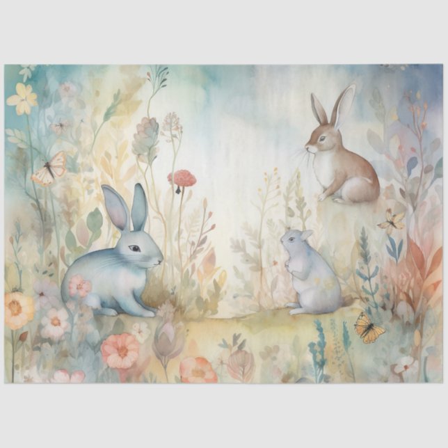 Papier Mousseline Une Série de bois Whimsical Design 2 (Recto)