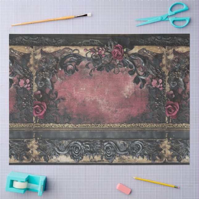 Papier Mousseline Une série de conception romantique et gothique #8 (Artisanat)