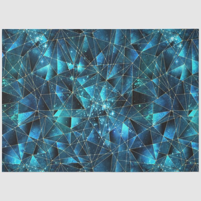 Papier Mousseline Une série de cristal de minuit Design 9 (Recto)
