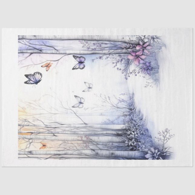 Papier Mousseline Une série de fées printanière #11 (Recto)