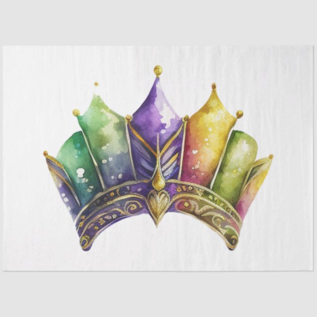 Papier Mousseline Une série de masques Mardi Gras Design 28 (Recto)