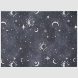Papier Mousseline Une série de nuit étoilée en argent 9