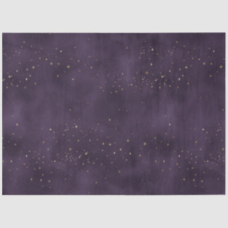 Papier Mousseline Une série de nuit violette étoilée 6