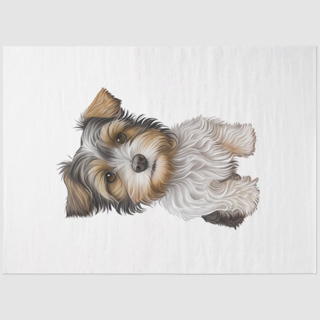 Papier Mousseline Une série de petits chiens Design 29 (Recto)