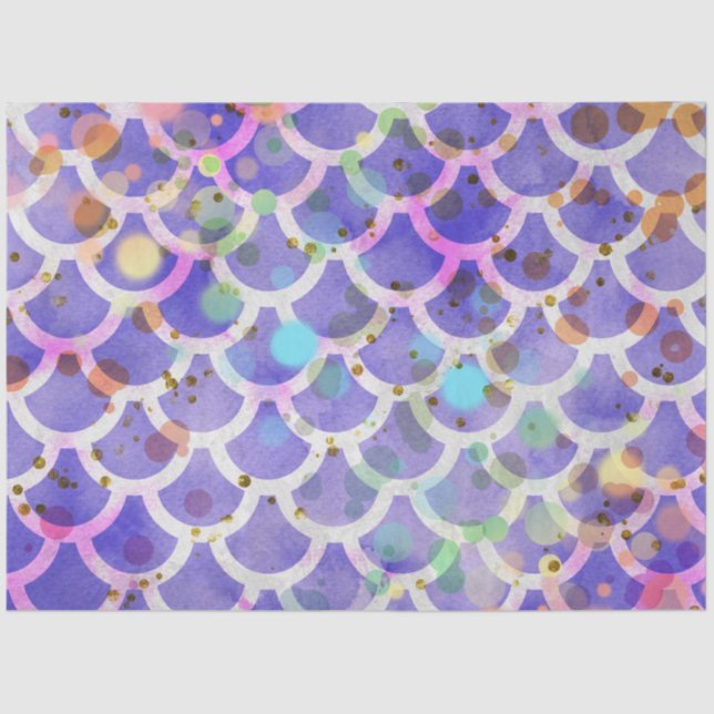 Papier Mousseline Une série de sirènes Bokeh Design 6 (Recto)