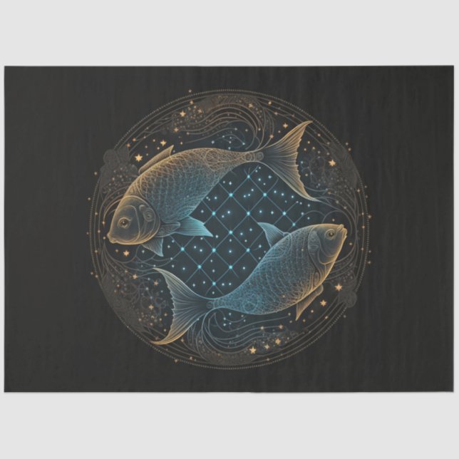 Papier Mousseline Une série de zodiac Design 4 papier tissu (Recto)